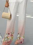 Women's Floral Spring Print Casual Two-Piece Suit