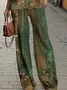 Women's Floral Spring Print Casual Two-Piece Suit