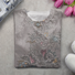 Women's Long Sleeve T-shirt Spring/Fall Gray Floral Printing Jersey Crew Neck Daily Going Out Casual Top