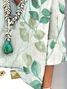 Women's Floral Spring V-Neck Printed Casual Blouse
