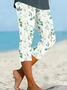 Women's Floral Spring Print Casual Fashion Leggings