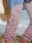 Women's Floral Spring and Autumn Printed Casual Fashion Leggings