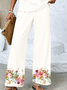 Women's Floral Spring Print Casual Tank Top Pants Two Piece Suit