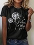 Cotton Crew Neck Casual T-Shirt