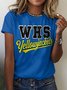 Text Letters Regular Fit Casual Cotton T-Shirt