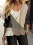 Women's Geometric Spring Print Casual Tops and Pants Two-piece Set