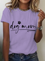 Dog Mom Cotton T-Shirt