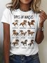 Casual Animal Cotton T-Shirt