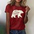 Crew Neck Regular Fit Animal Casual T-Shirt