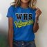 Text Letters Regular Fit Casual Cotton T-Shirt
