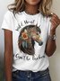 Cotton Casual Crew Neck Regular Fit T-Shirt