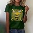 Casual Geometric Crew Neck T-Shirt