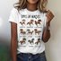 Casual Animal Cotton T-Shirt