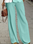 Women's Geometric Spring Print Casual Tops and Pants Two-piece Set
