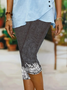 Women's Casual Floral Spring Print Leggings