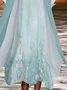 Women's Vintage Floral Print Casual Print Two-Piece Dress