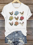 Casual Crew Neck Animal T-Shirt
