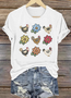 Casual Crew Neck Animal T-Shirt