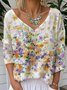 Loose Casual Gradient Pattern T-Shirt