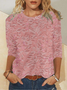 Loose Casual Crew Neck 3D Printing T-Shirt