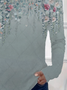 Women's Spring Floral Print Casual Round Neck Long Sleeve T-Shirt