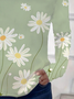 Women's Spring Floral Print Casual Round Neck Long Sleeve T-Shirt