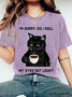 I'M SORRY, DID I ROLL Wash Print T-Shirt