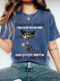 TOUCH MY COFFEE I WILL SLAP YOU SO HARD Print Wash T-Shirt
