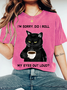 I'M SORRY, DID I ROLL Wash Print T-Shirt