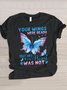 Casual Animal Crew Neck Cotton T-Shirt