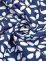 V Neck Floral Loose Casual Blouse