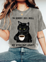 I'M SORRY, DID I ROLL Wash Print T-Shirt
