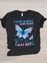 Casual Animal Crew Neck Cotton T-Shirt