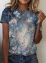 Crew Neck Cotton Casual T-Shirt