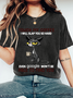 TOUCH MY COFFEE I WILL SLAP YOU SO HARD Print Wash T-Shirt