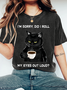 I'M SORRY, DID I ROLL Wash Print T-Shirt