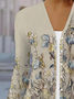 Women's Floral Spring Print Fashion Cardigan