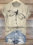 Regular Fit Cotton Casual Crew Neck T-Shirt