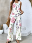 Floral jacket and trouser suit Two-piece