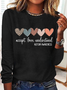 Accept Love Understand Autism Acceptance Shirt Autism Awareness Mom Shirt Casual Long Sleeve Shirt