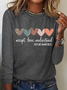 Accept Love Understand Autism Acceptance Shirt Autism Awareness Mom Shirt Casual Long Sleeve Shirt