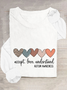 Accept Love Understand Autism Acceptance Shirt Autism Awareness Mom Shirt Casual Long Sleeve Shirt