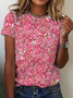 Round Neck Cotton Short Sleeve T-Shirt