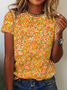 Round Neck Cotton Short Sleeve T-Shirt