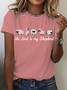 The Lord Is My Shepherd Embroidered Tee Cotton T-Shirt