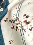 Print Casual V Neck T-Shirt