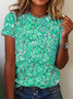 Round Neck Cotton Short Sleeve T-Shirt