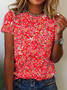Round Neck Cotton Short Sleeve T-Shirt