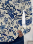 Women's Spring Floral Print Casual Round Neck Long Sleeve T-Shirt