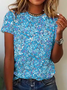 Round Neck Cotton Short Sleeve T-Shirt